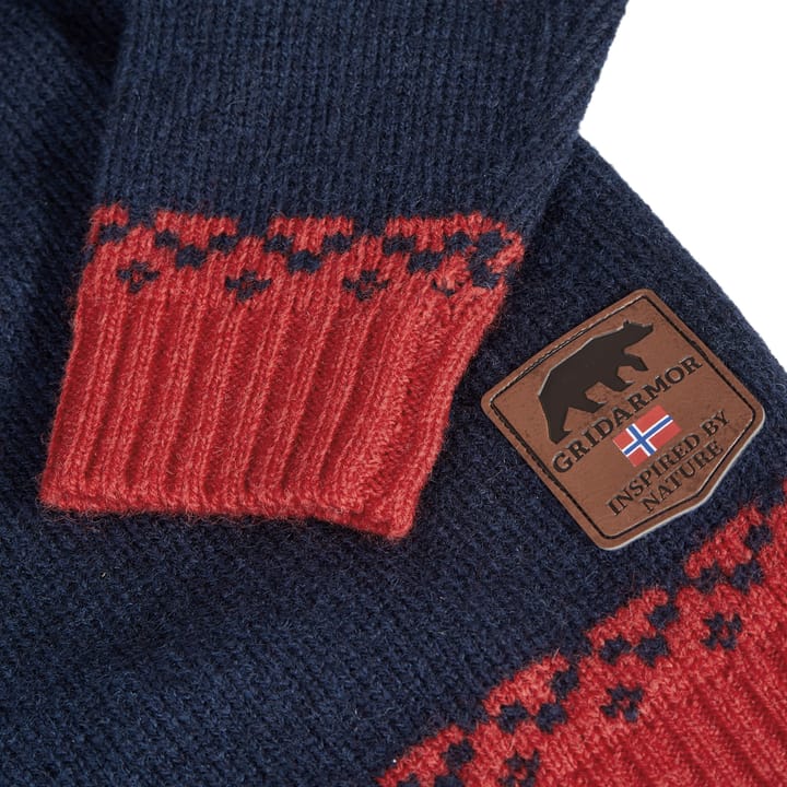 Gridarmor  Kids' Snøkrystall Ullgenser Navy Blazer Gridarmor