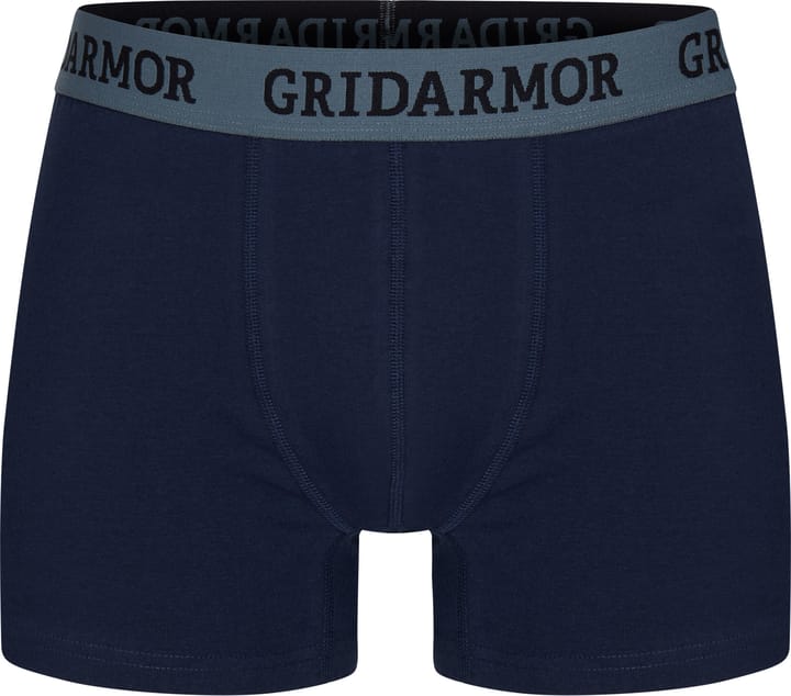 Men's Steine 3p Cotton Boxers 2.0 Navy Blazer Gridarmor