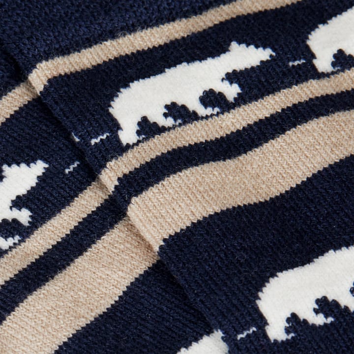 Striped Bear Merino Socks Navy Blazer Gridarmor