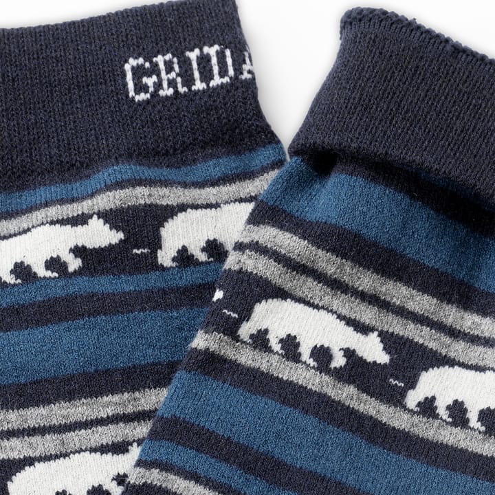 Gridarmor Striped Merino Socks Indian Teal Gridarmor