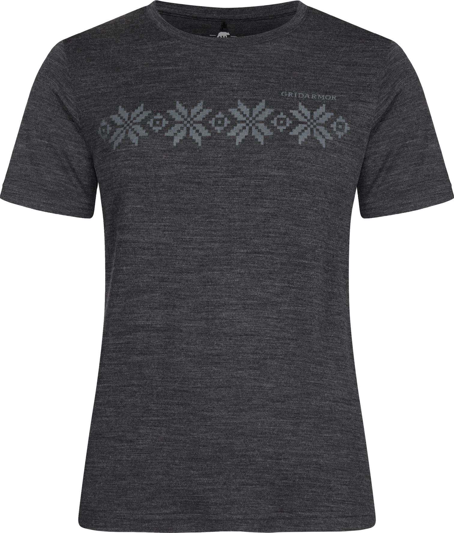 Gridarmor Women's Larsnes Merino T-Shirt Dark Grey Melange