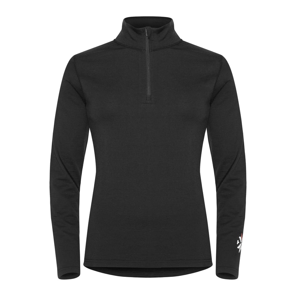 Women's Merino Undertøy Zip Top