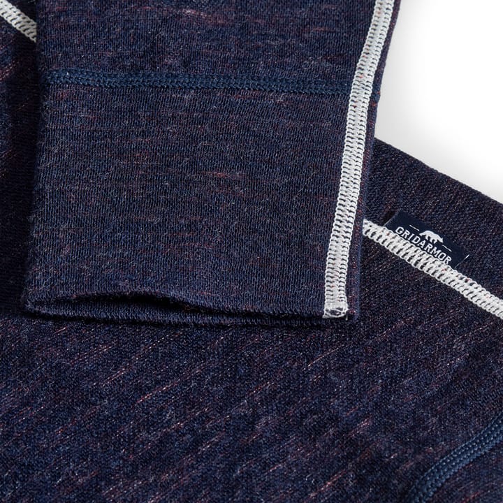 Gridarmor Women's Snøkrystal Jacquard Ullgenser Navy Blazer Gridarmor