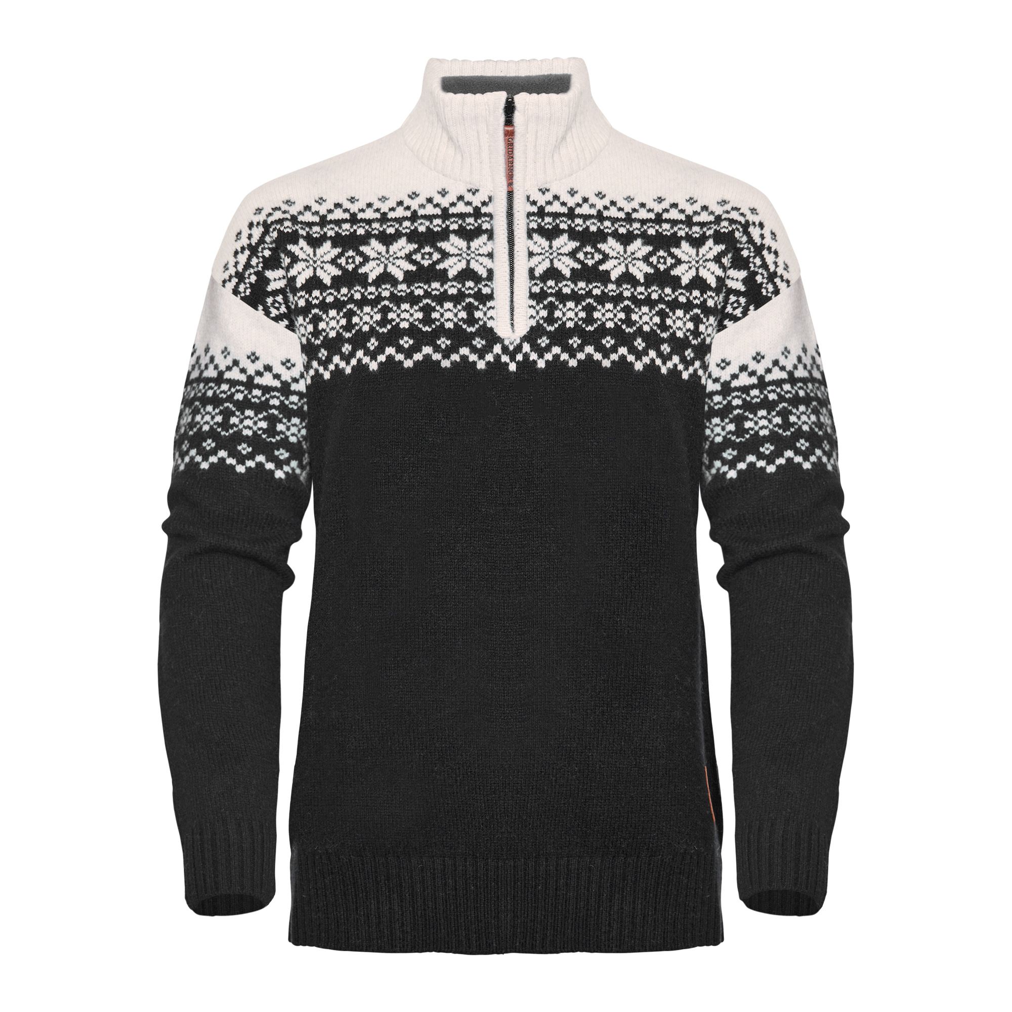 Gridarmor Women's Snøkrystall Half Zip Ullgenser Black