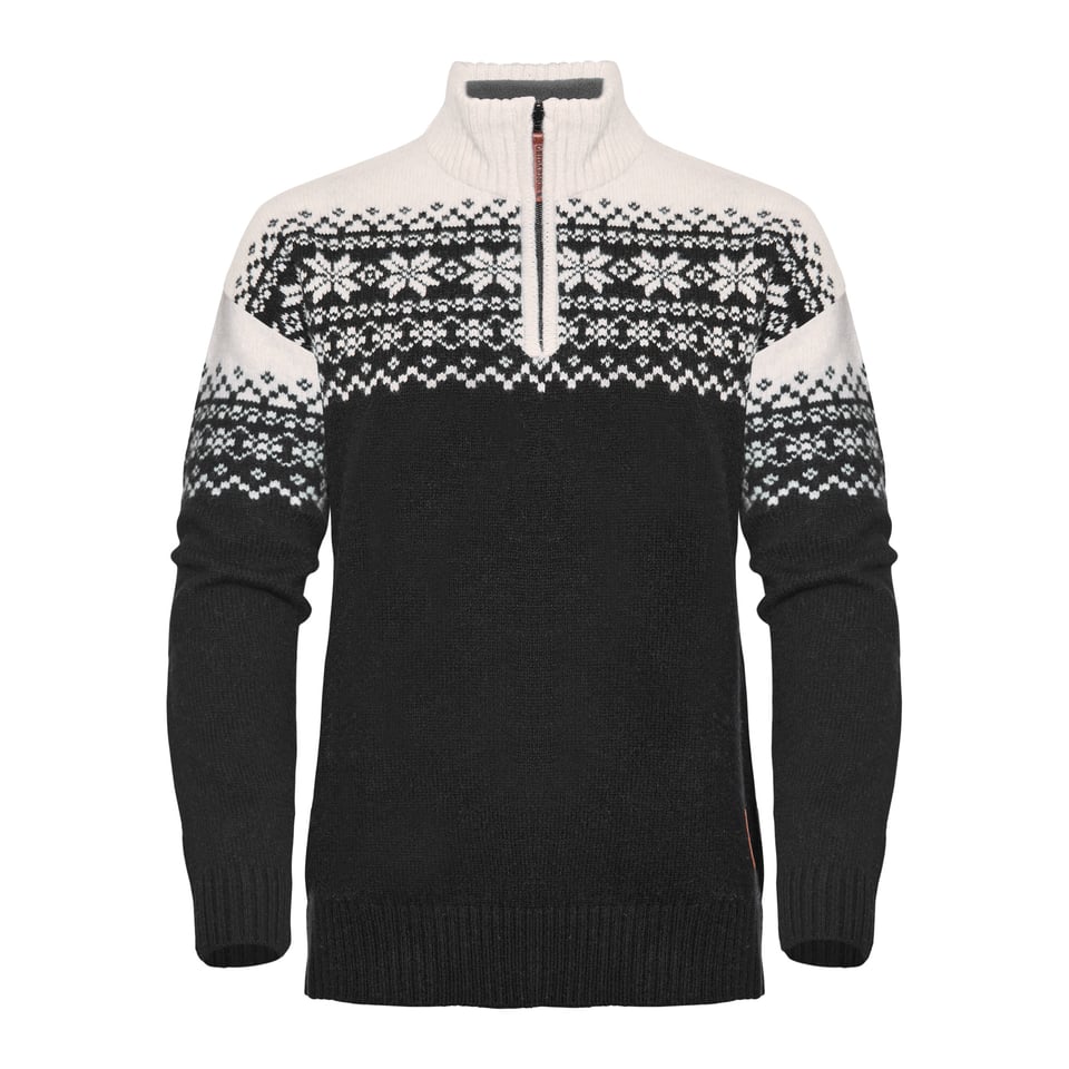 Women's Snøkrystall Half Zip Ullgenser