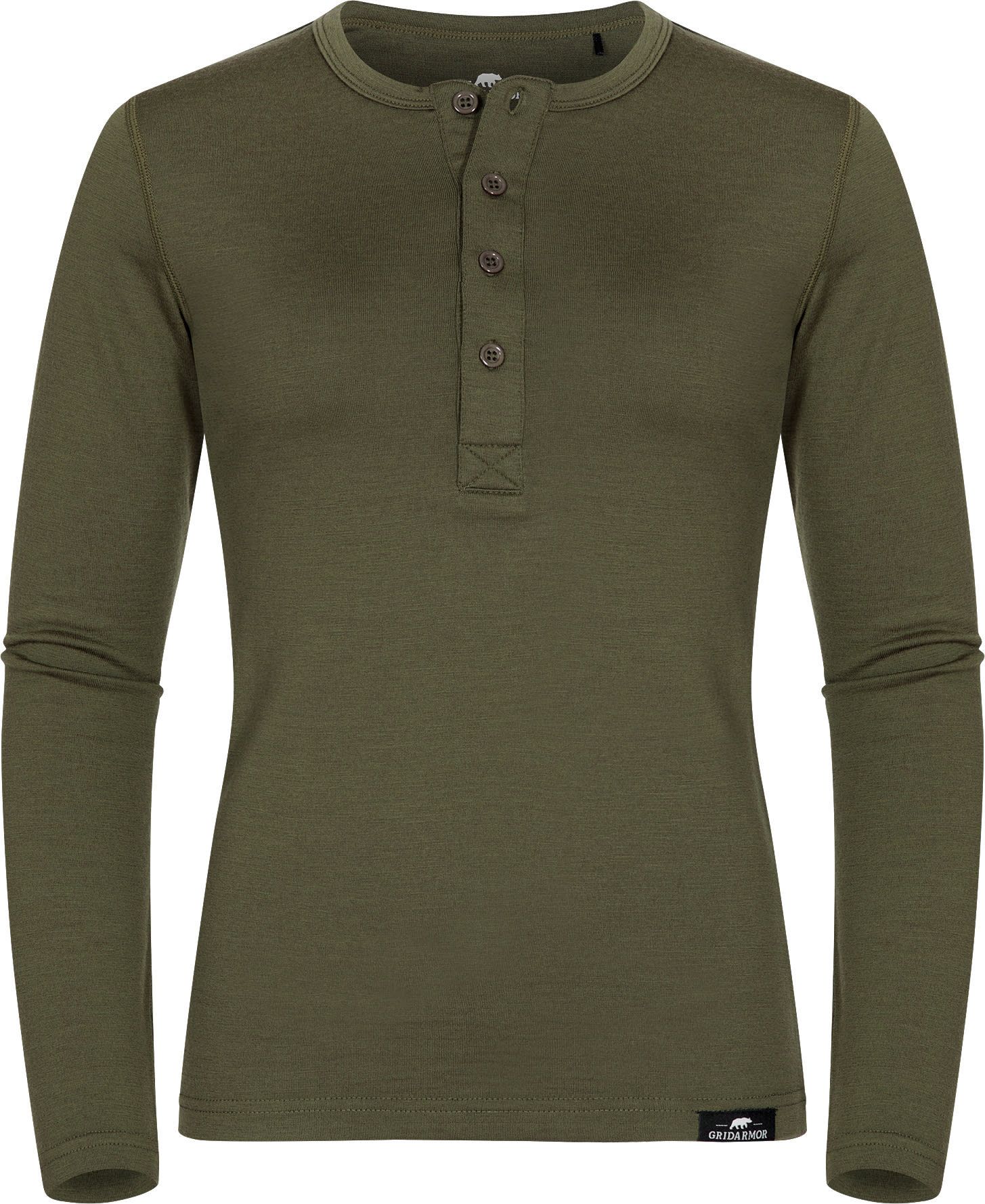 Gridarmor Women's Ulvik Wool Top Winter Moss