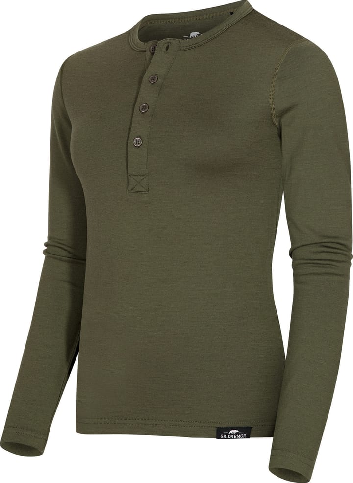 Gridarmor Women's Ulvik Wool Top Winter Moss Gridarmor