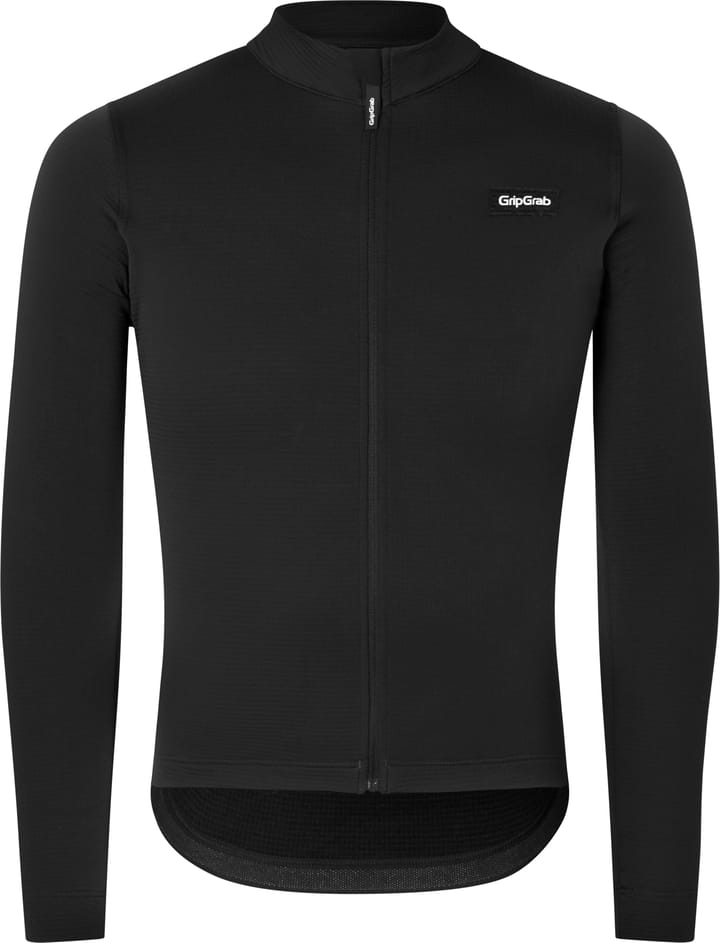 Men's Gravelin Merinotech Thermal Long Sleeve Jersey Black Gripgrab