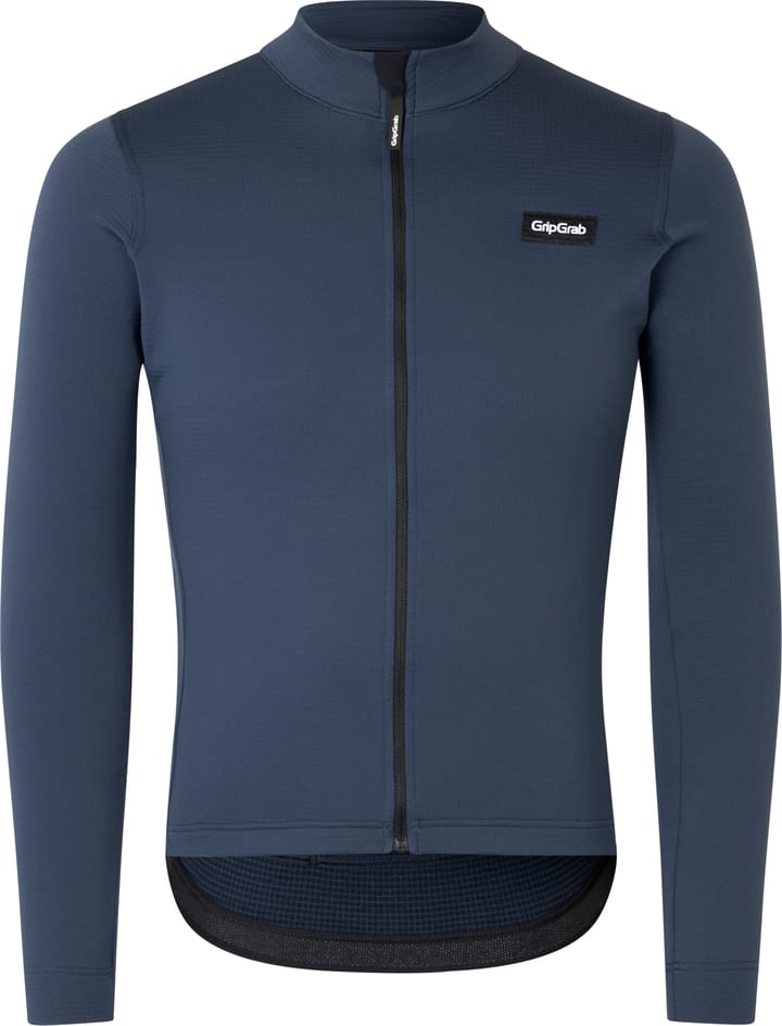 Gripgrab Men's GripGrab EXPLR Merinotech Thermal Long Sleeve Jersey Navy Blue Gripgrab