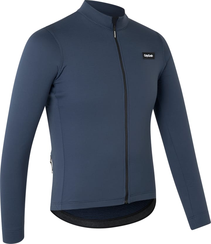 Gripgrab Men's GripGrab EXPLR Merinotech Thermal Long Sleeve Jersey Navy Blue Gripgrab