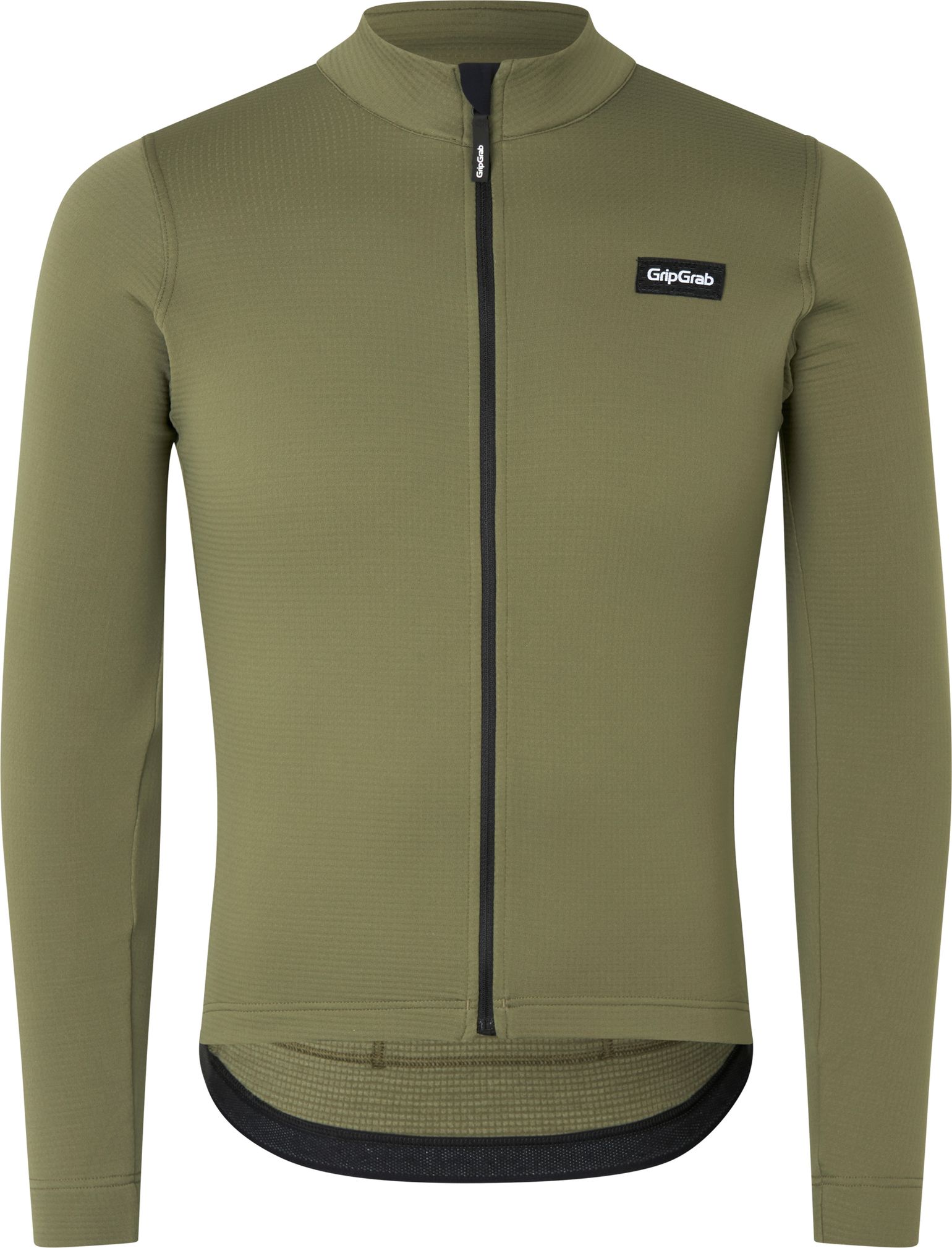 Gripgrab Men's GripGrab EXPLR Merinotech Thermal Long Sleeve Jersey Olive Green