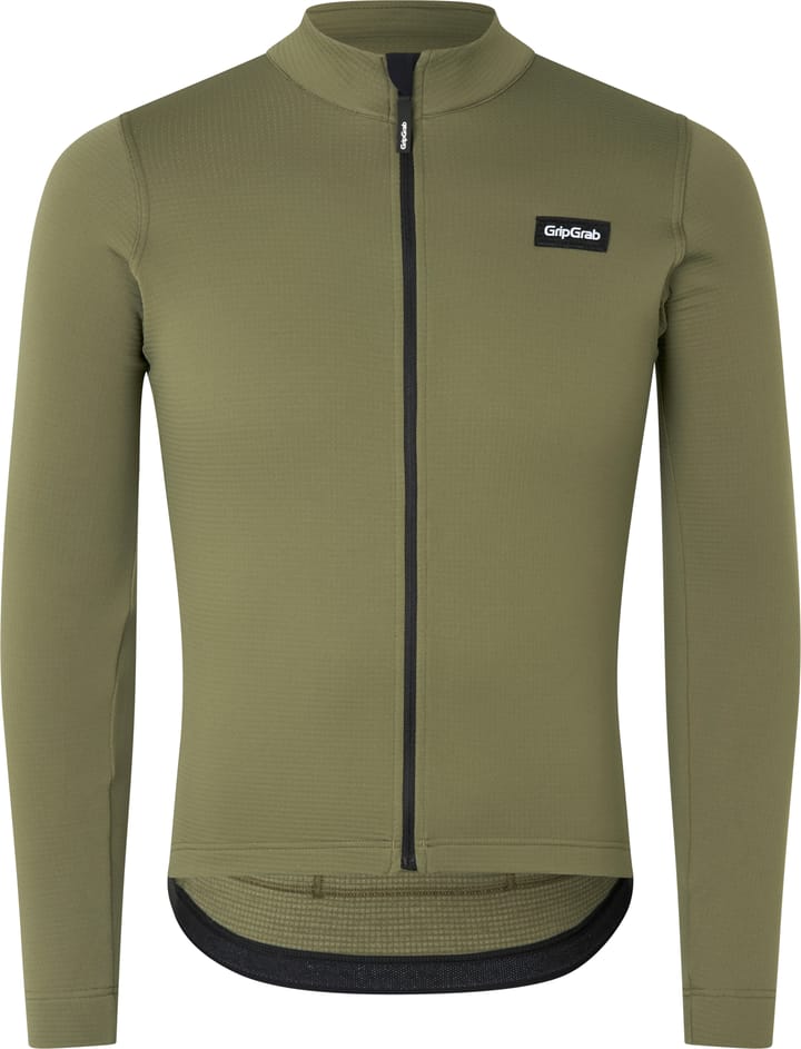 Gripgrab Men's GripGrab EXPLR Merinotech Thermal Long Sleeve Jersey Olive Green Gripgrab