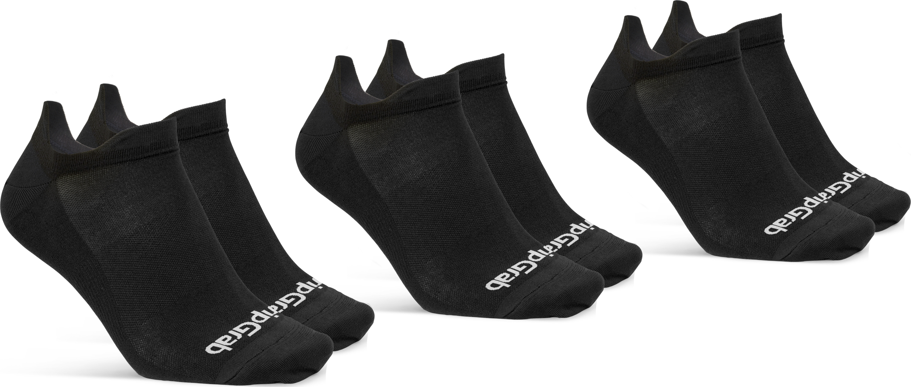 Classic No Show Summer Socks 3-Pack Black