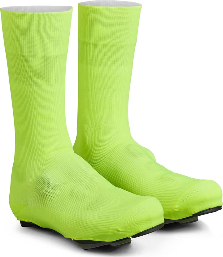 Flandrien Waterproof Knitted Road Shoe Covers Yellow Hi-Vis Gripgrab
