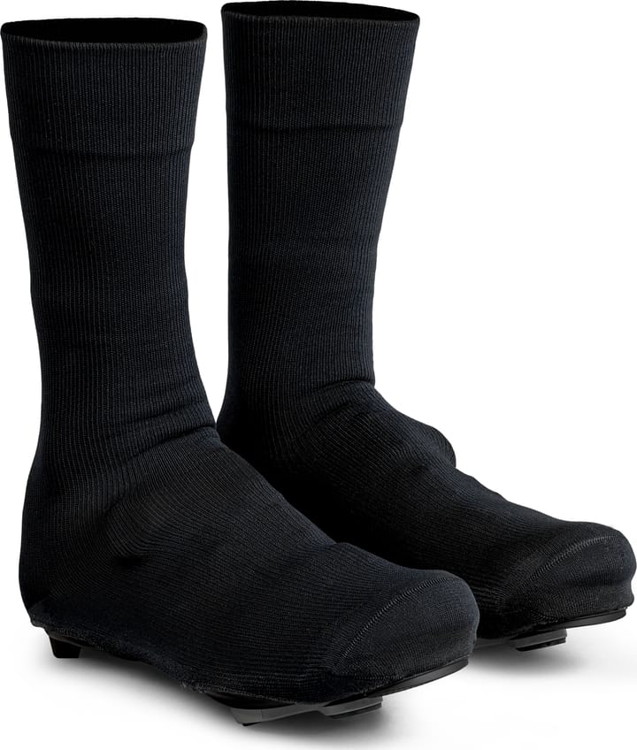 Flandrien Waterproof Knitted Road Shoe Covers Black Gripgrab