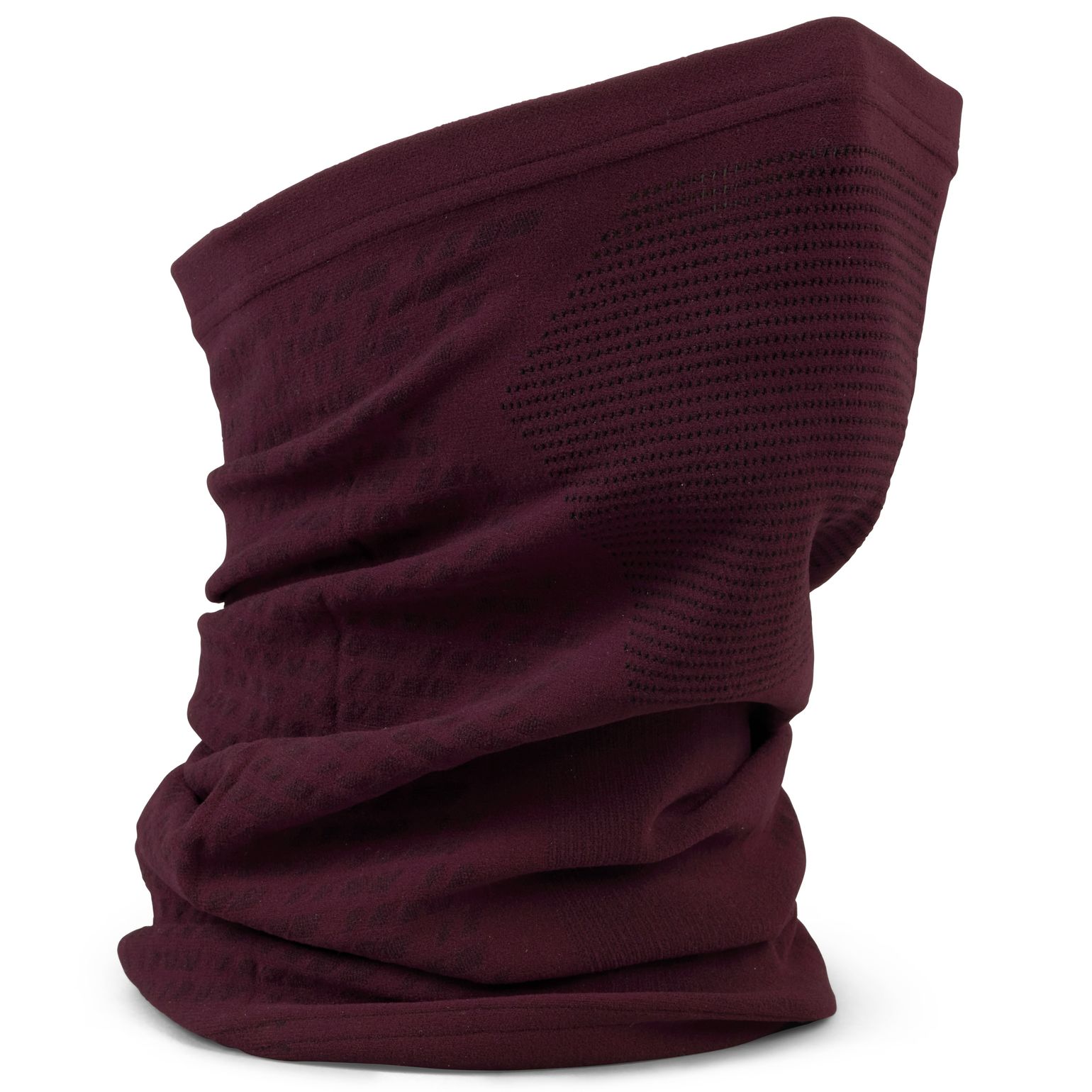 Gripgrab Freedom Seamless Warp Knitted Neck Warmer Dark Red