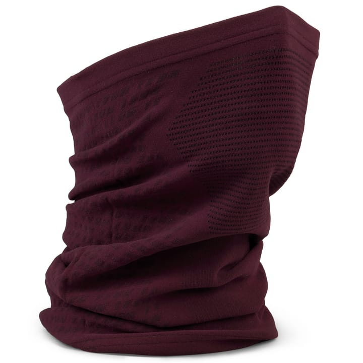 Gripgrab Freedom Seamless Warp Knitted Neck Warmer Dark Red Gripgrab