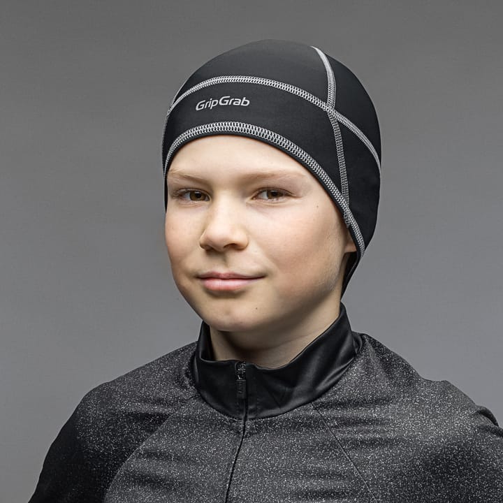 Gripgrab Kids Lightweight Thermal Skull Beanie Black Gripgrab