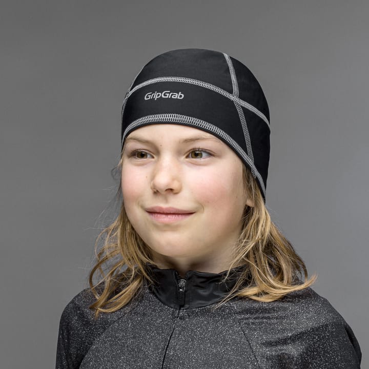 Gripgrab Kids Lightweight Thermal Skull Beanie Black Gripgrab