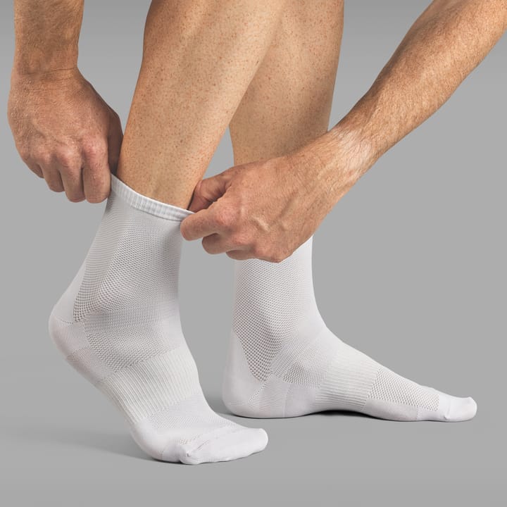 Lightweight Airflow Short Socks White Gripgrab