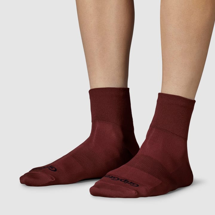 Gripgrab Lightweight SL Short Summer Socks Dark Red Gripgrab