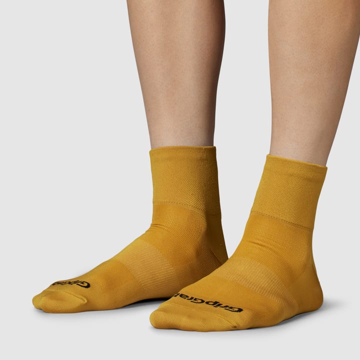 Gripgrab Lightweight SL Short Summer Socks Mustard Yellow Gripgrab