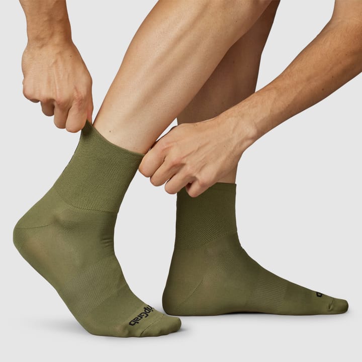 Gripgrab Lightweight SL Short Summer Socks Olive Green Gripgrab