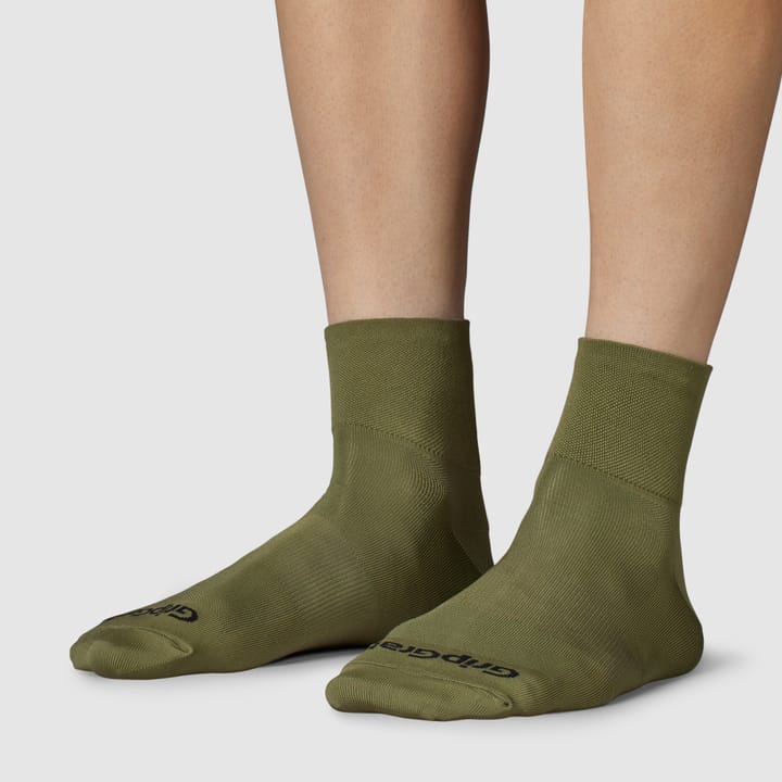 Gripgrab Lightweight SL Short Summer Socks Olive Green Gripgrab