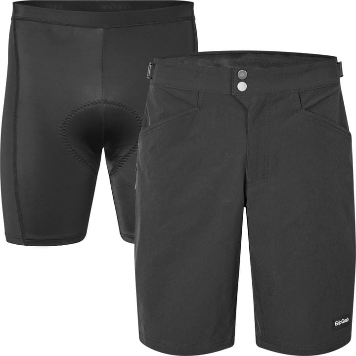 Men's Flow 2in1 Technical Cycling Shorts Black Gripgrab