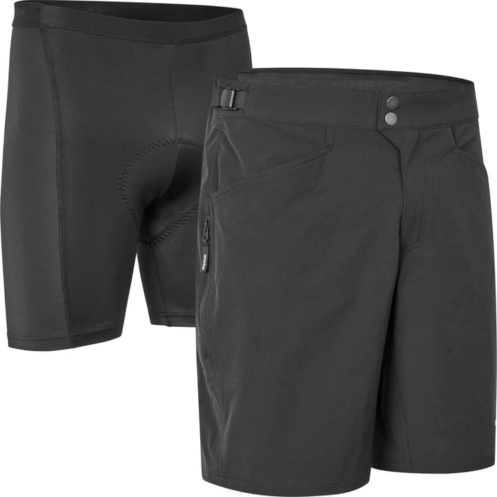 Men's Flow 2in1 Technical Cycling Shorts Black Gripgrab