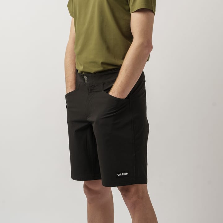 Men's Flow 2in1 Technical Cycling Shorts Black Gripgrab