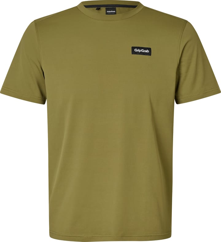 Gripgrab Men's Flow Technical T-Shirt Olive Green Gripgrab