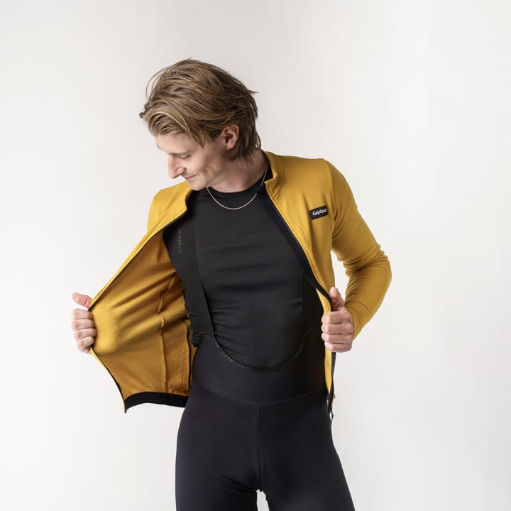 Gripgrab Men's GripGrab EXPLR Merinotech Thermal Long Sleeve Jersey Mustard Yellow Gripgrab