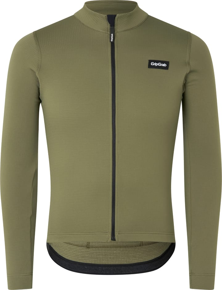 Gripgrab Men's EXPLR Merinotech Thermal Long Sleeve Jersey Olive Green Gripgrab