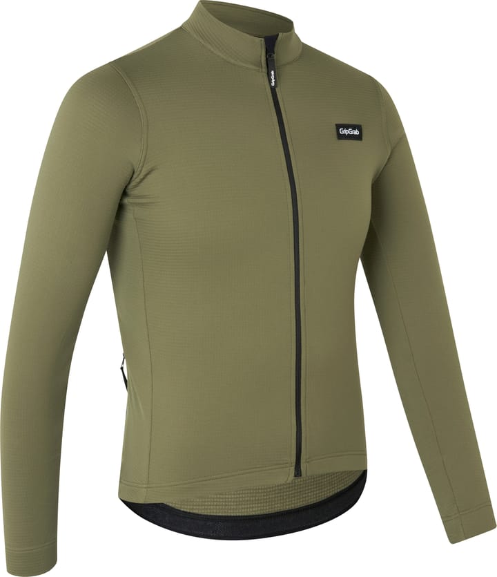 Gripgrab Men's EXPLR Merinotech Thermal Long Sleeve Jersey Olive Green Gripgrab