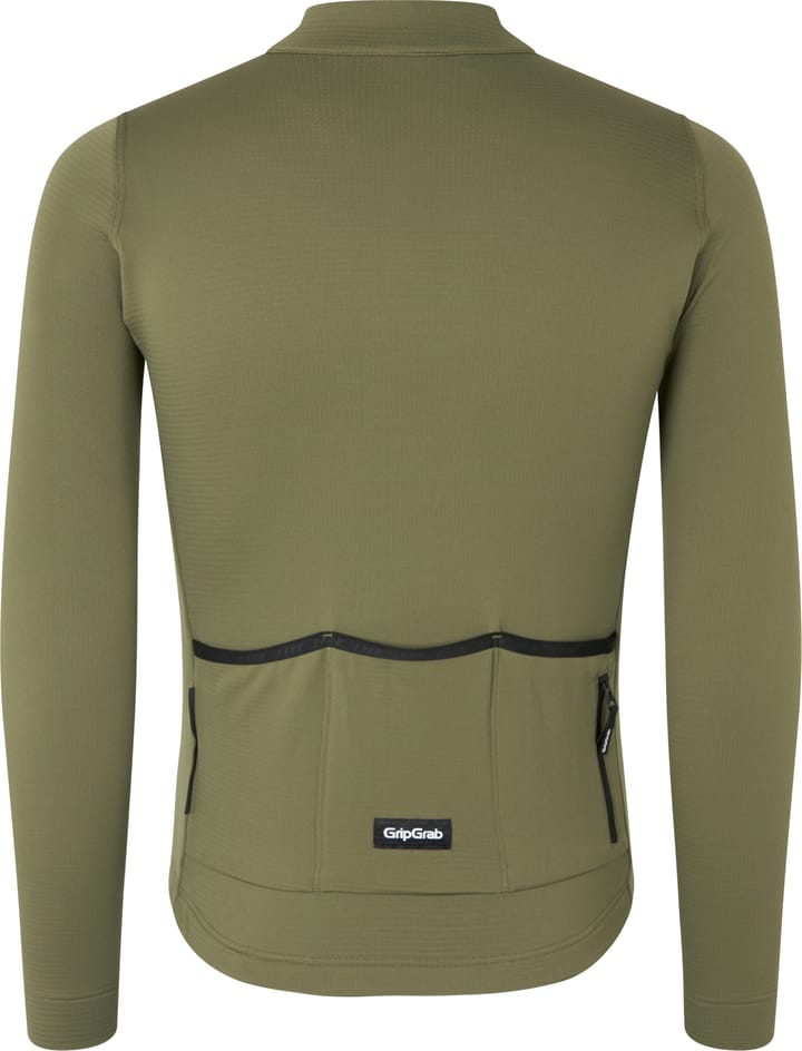 Gripgrab Men's EXPLR Merinotech Thermal Long Sleeve Jersey Olive Green Gripgrab
