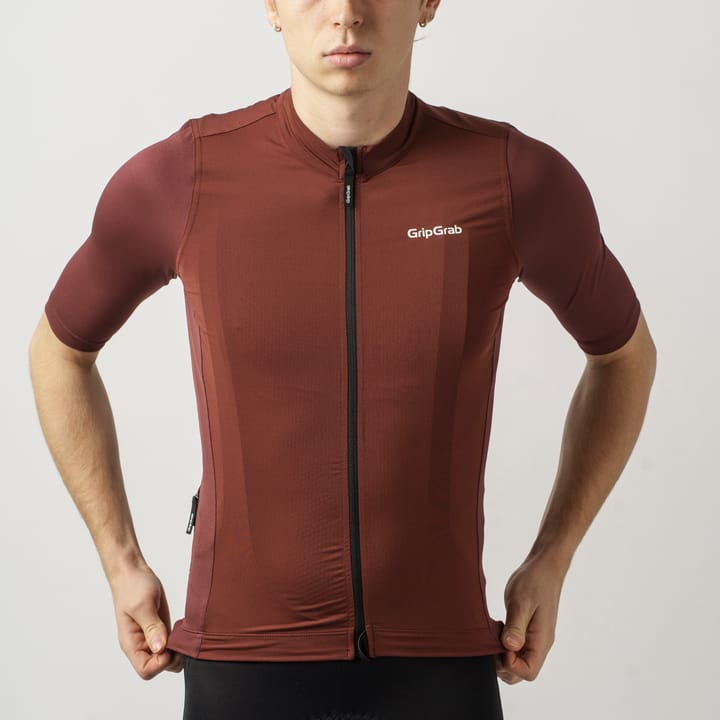 Gripgrab Men's Ride Short Sleeve Jersey Dark Red Gripgrab