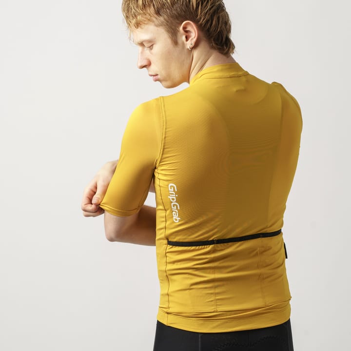 Gripgrab Men's Ride Short Sleeve Jersey Mustard Yellow Gripgrab