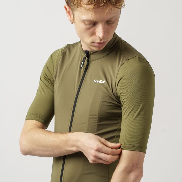 Gripgrab Men's Ride Short Sleeve Jersey Olive Green Gripgrab