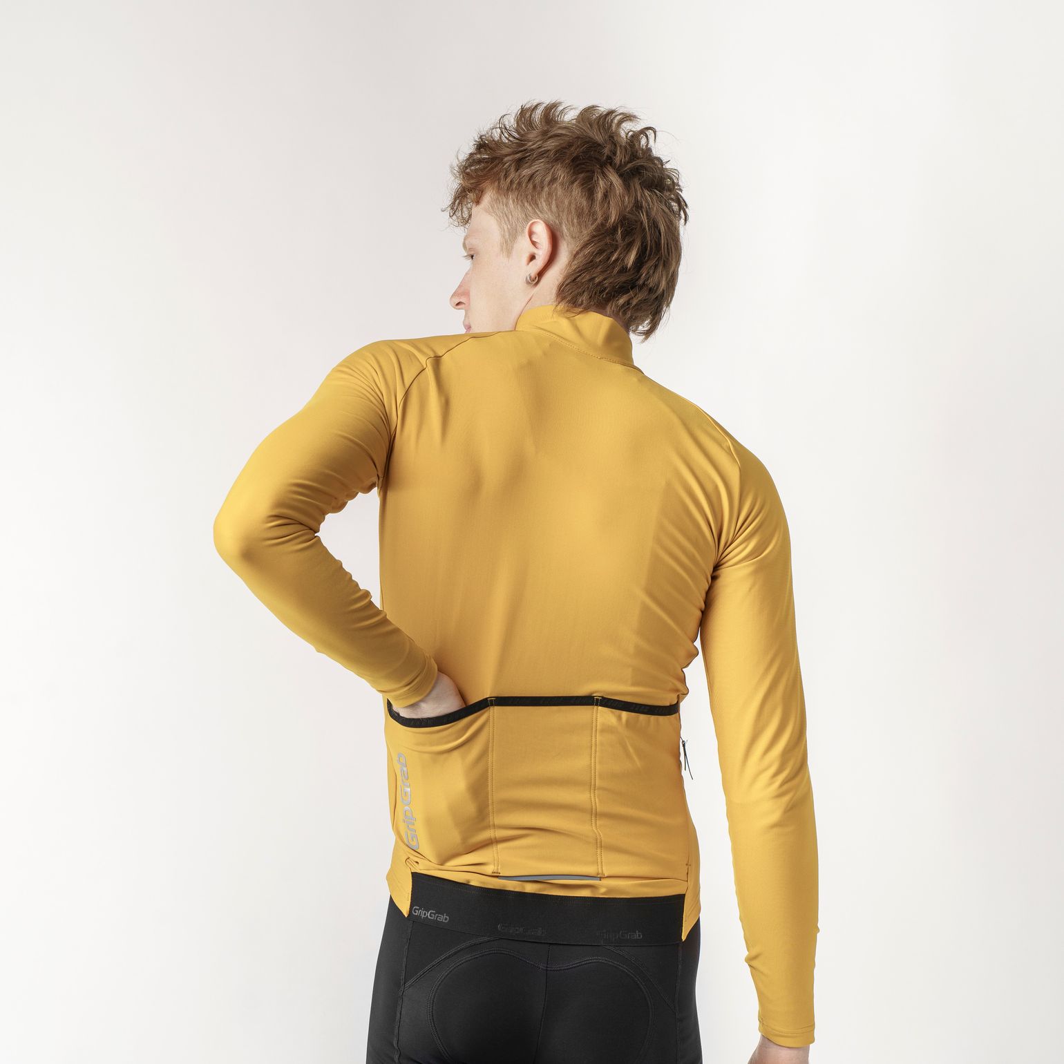 Gripgrab Men's PACR Thermal Long Sleeve Jersey Mustard Yellow