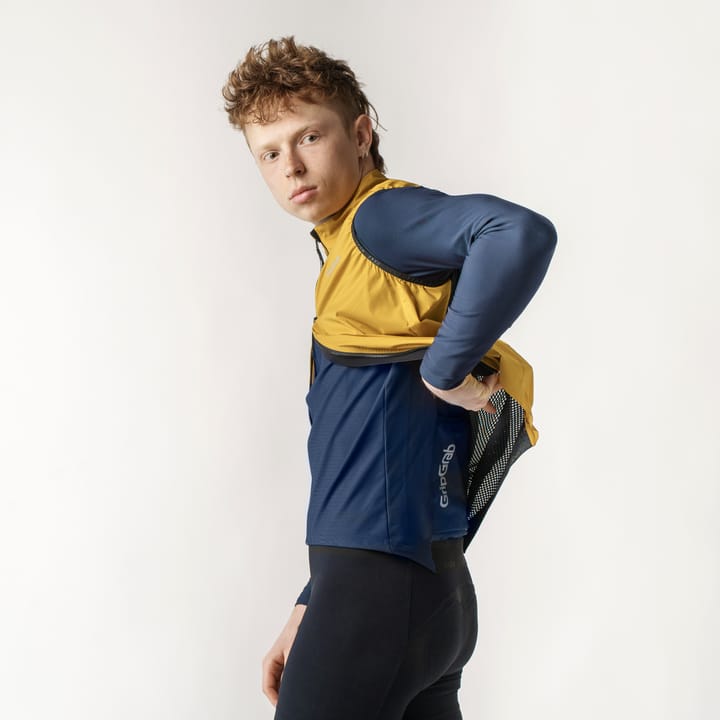 Gripgrab Men's PACR Windproof Lightweight Vest Mustard Yellow Gripgrab