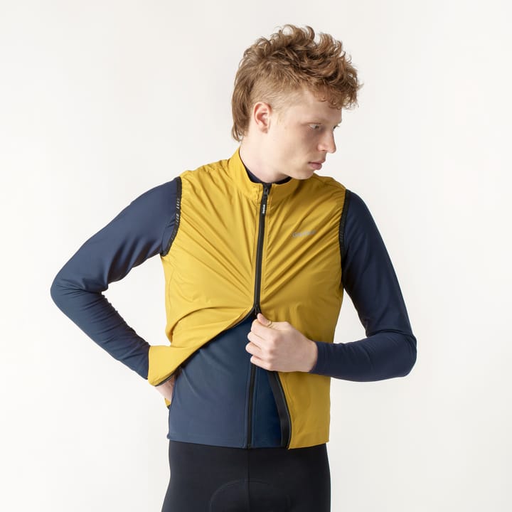 Gripgrab Men's PACR Windproof Lightweight Vest Mustard Yellow Gripgrab