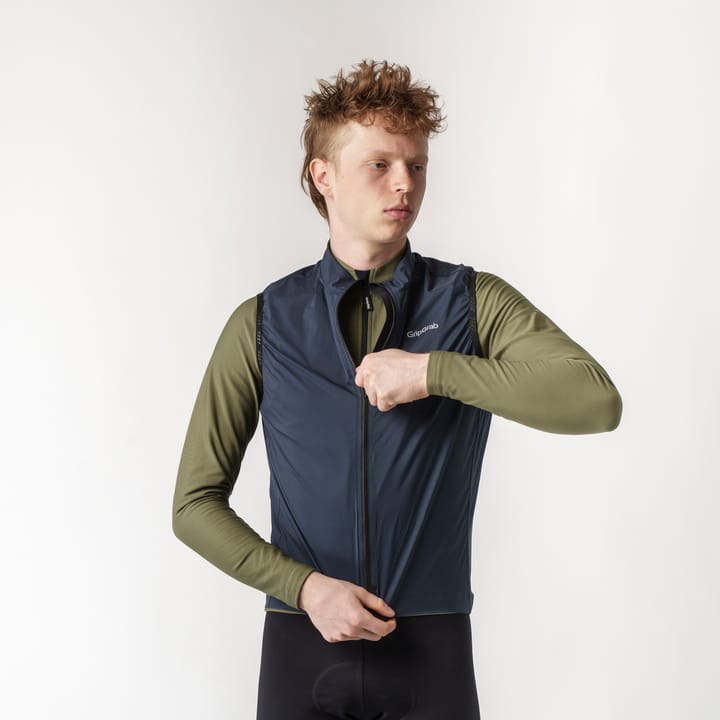 Gripgrab Men's PACR Windproof Lightweight Vest Navy Blue Gripgrab