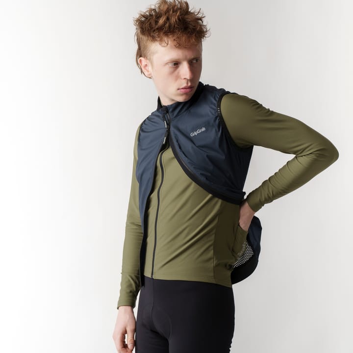 Gripgrab Men's PACR Windproof Lightweight Vest Navy Blue Gripgrab