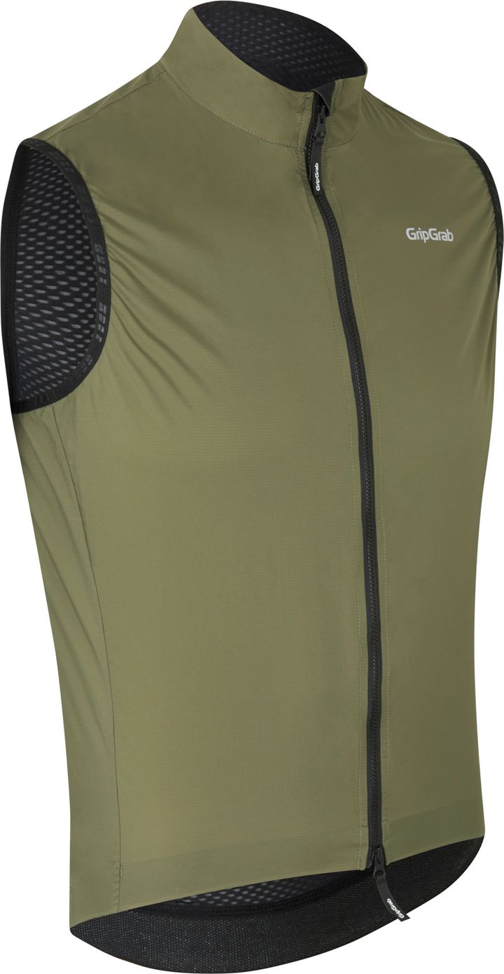 Gripgrab Men's PACR Windproof Lightweight Vest Olive Green Gripgrab
