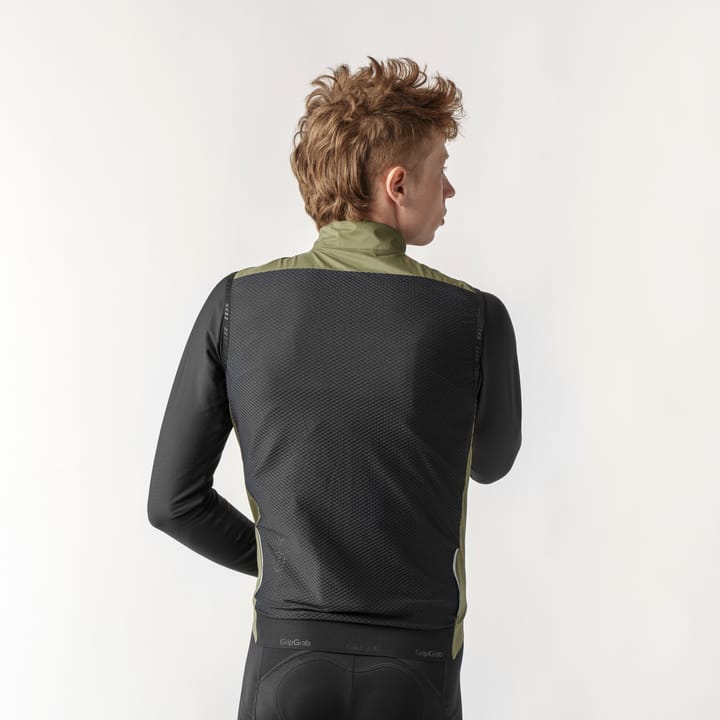 Gripgrab Men's PACR Windproof Lightweight Vest Olive Green Gripgrab