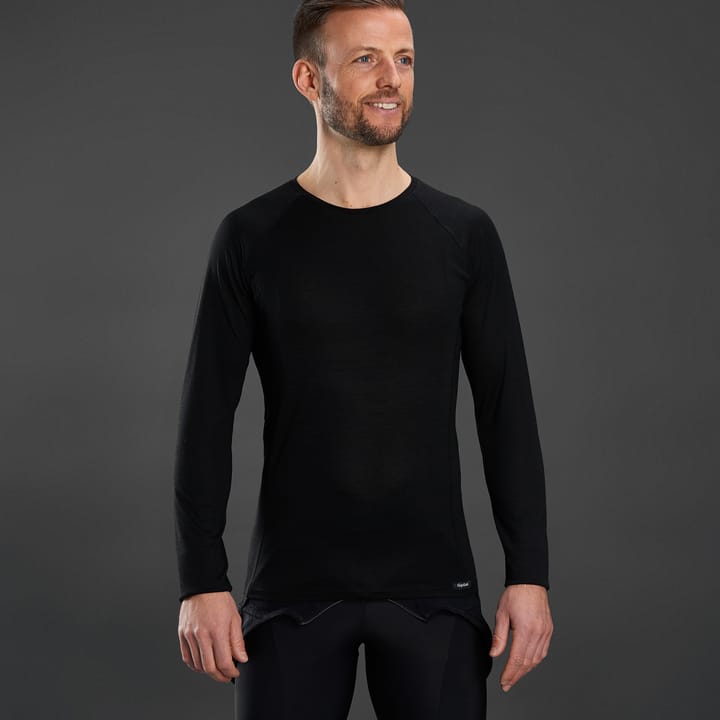 Merino Polyfibre Long Sleeve Base Layer Black Gripgrab