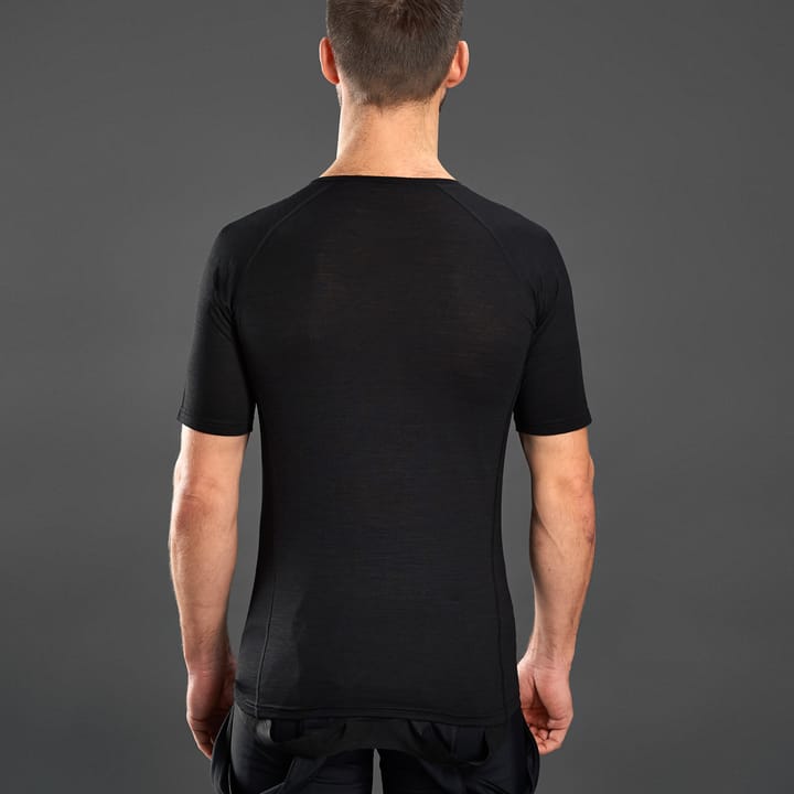 Gripgrab Merino Polyfibre Short Sleeve Base Layer Black Gripgrab