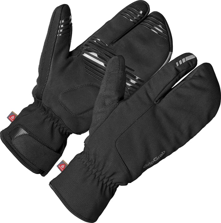 Gripgrab Nordic 2 Windproof Deep Winter Lobster Gloves Black Gripgrab