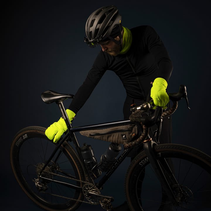 Gripgrab Nordic 2 Windproof Deep Winter Lobster Gloves Yellow Hi-Vis Gripgrab